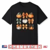 Thanksgiving Autumn Fall Leaves Coquette Bow Pumpkin Season Shirt