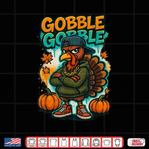 Design Thanksgiving Shirt for Boys Kids Youth Hip Hop Turkey Shirt