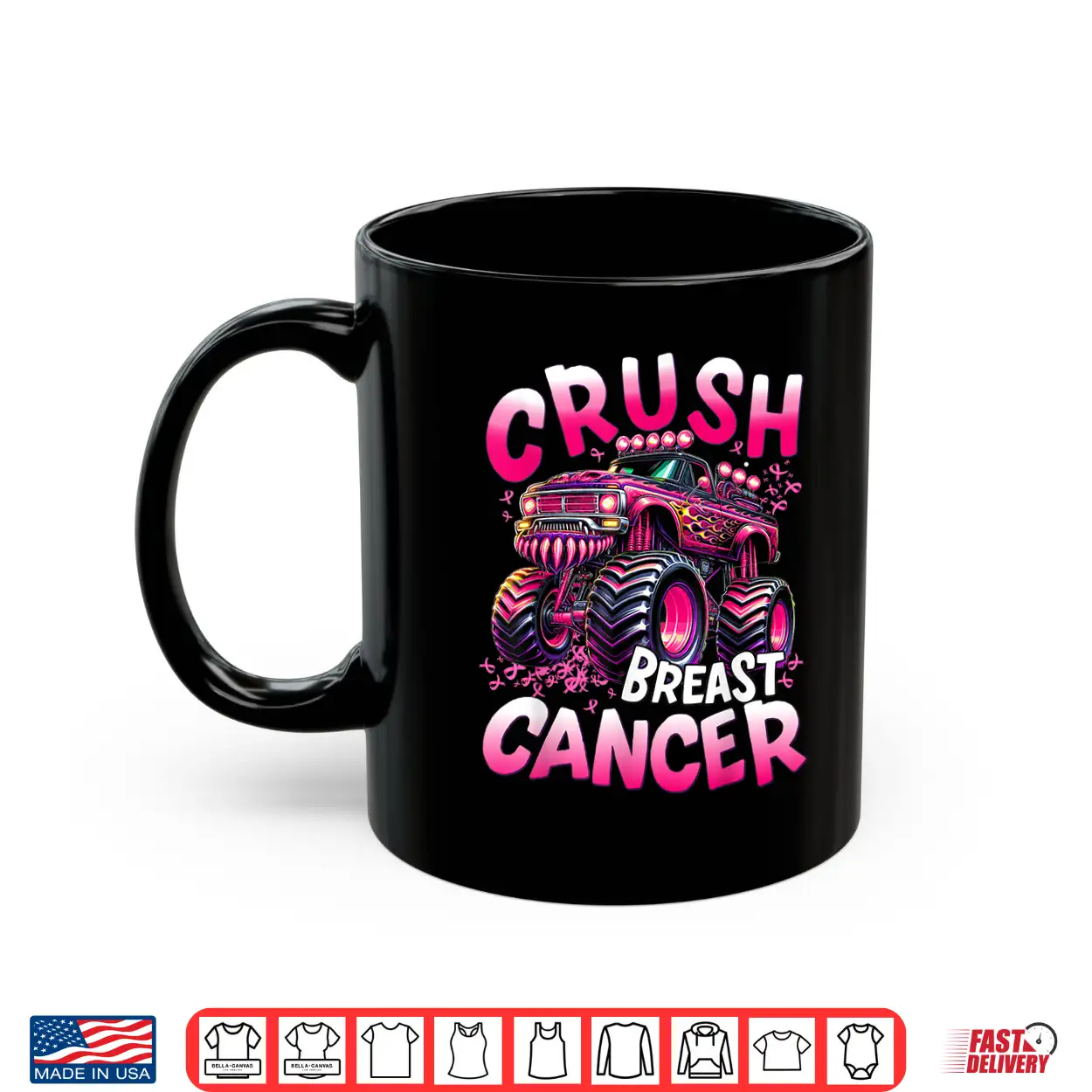 Crush Breast Cancer Monster Truck Shirt Crush Breast Cancer Monster Truck Shirt