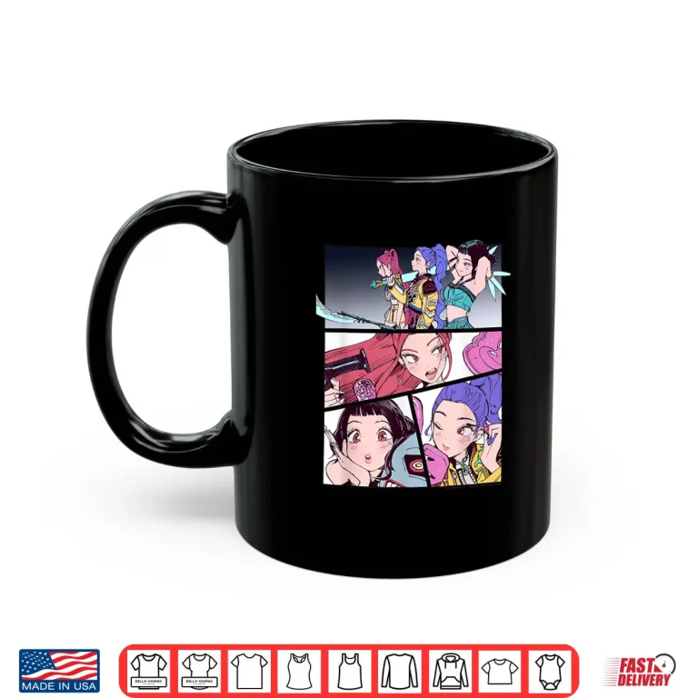 Mug Huntrix Manhwa Panels Poster Halloween Shirt 1