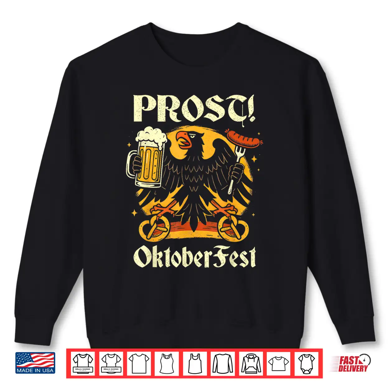 Prost Oktoberfest German Eagle Beer Shirt Prost Oktoberfest German Eagle Beer Shirt