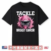 Tackle Football Breast Cancer Awareness Pink Ribbon Shirt
