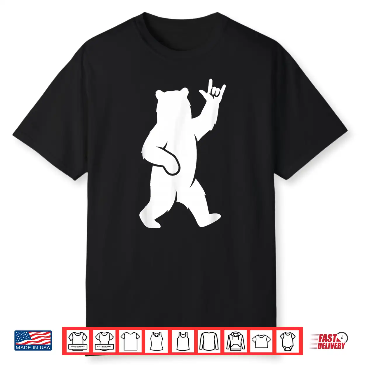 Bear I Love You Hand Sign Language Cute Asl Valentine’S Day Shirt Bear I Love You Hand Sign Language Cute Asl Valentine’S Day Shirt