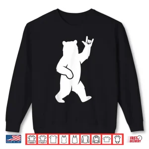 Bear I Love You Hand Sign Language Cute Asl Valentine'S Day Shirt 2 Sweatshirt Bear I Love You Hand Sign Language Cute Asl ValentineS Day Shirt