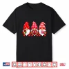 Gnomes Love Valentine’S Day Buffalo Leopard Heart Women Men Shirt