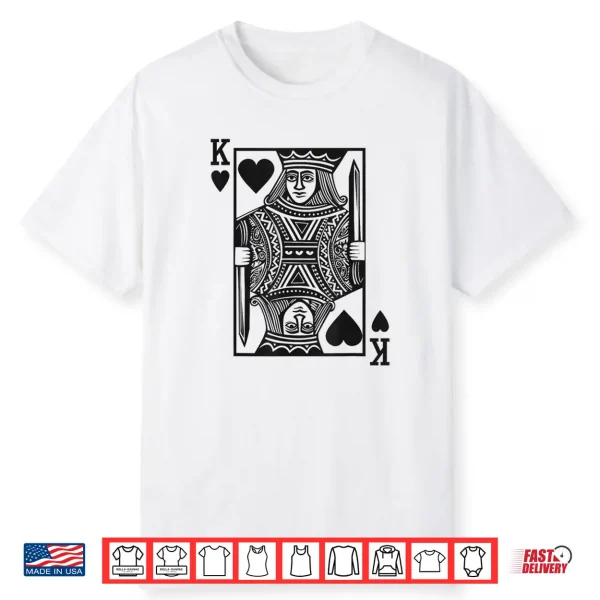 King Of Hearts Boys Valentine Toddlers Boy Valentine’S Day Shirt