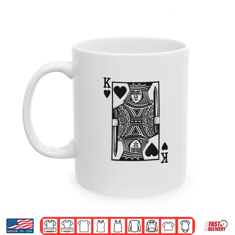 Mug King Of Hearts Boys Valentine Toddlers Boy ValentineS Day Shirt