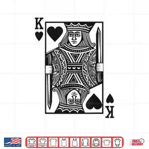 Design King Of Hearts Boys Valentine Toddlers Boy ValentineS Day Shirt