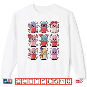 Sweatshirt Pharmacy ValentineS Day Pills Heart Love Pharmacist Tech Shirt
