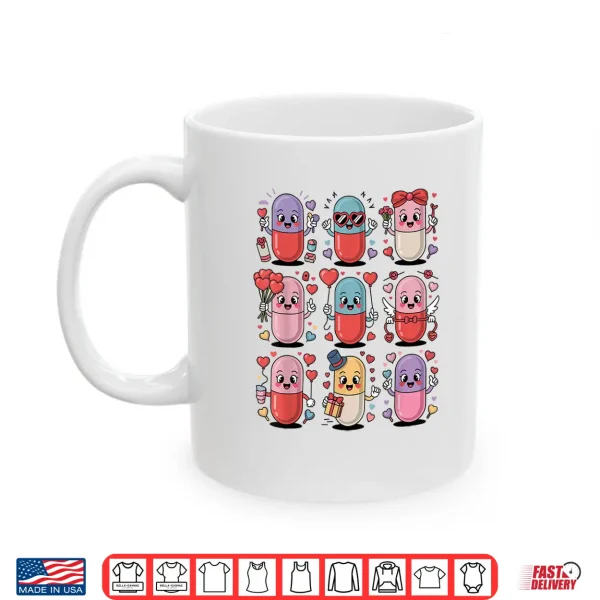 Mug Pharmacy ValentineS Day Pills Heart Love Pharmacist Tech Shirt