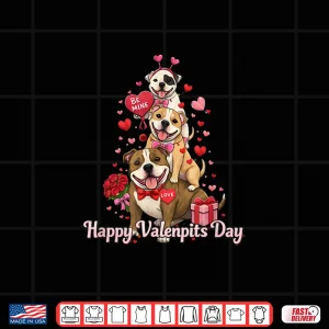 Design Pitbull ValentineS Day Dog Lover Gift Shirt