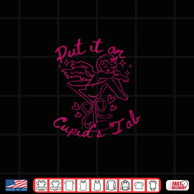 Design Put It On CupidS Tab Cute ValentineS Day Martini Cocktail Shirt