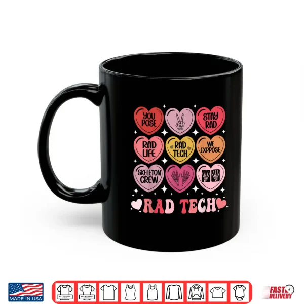 Mug Rad Tech ValentineS Day Radiology X Ray Radiate Heart Candy Shirt