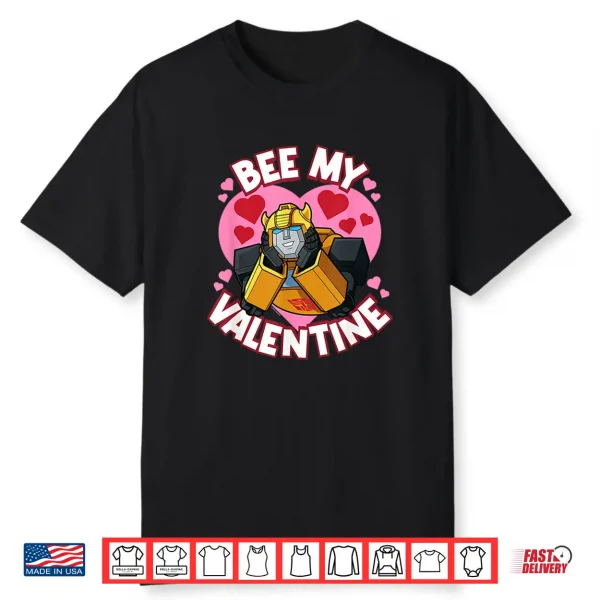 Transformers Valentine’S Day Bumblebee Bee My Valentine Shirt