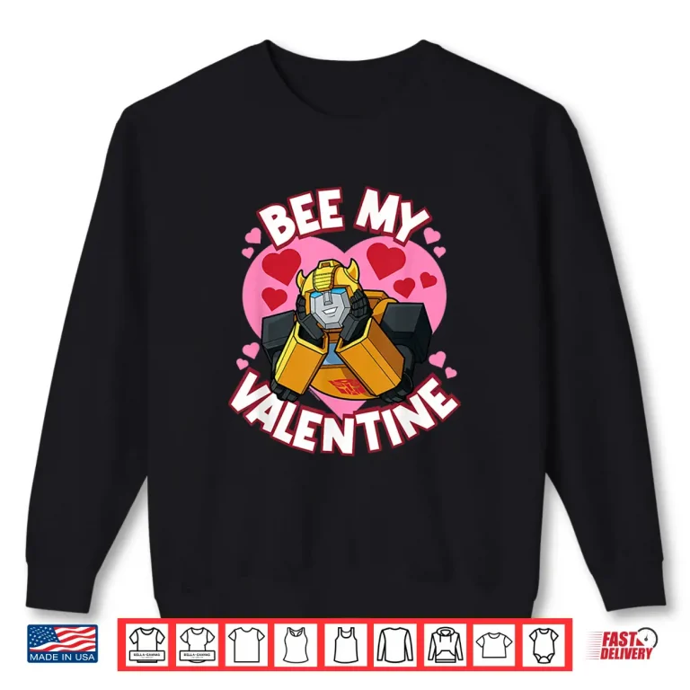 Sweatshirt Transformers ValentineS Day Bumblebee Bee My Valentine Shirt