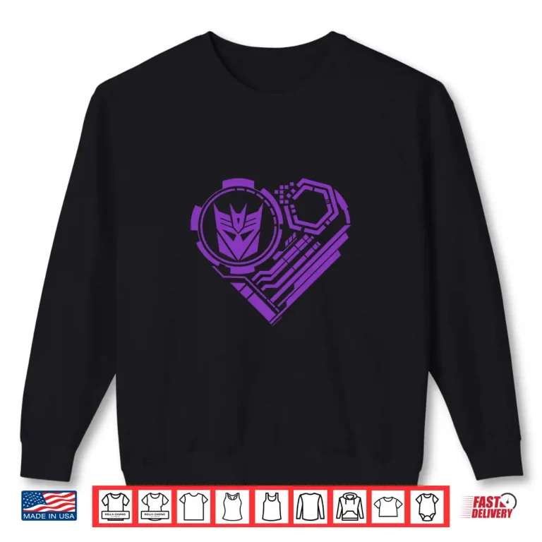 Sweatshirt Transformers ValentineS Day Decepticon Heart Long Sleeve Shirt
