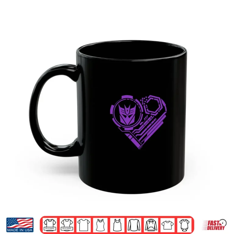 Mug Transformers ValentineS Day Decepticon Heart Long Sleeve Shirt
