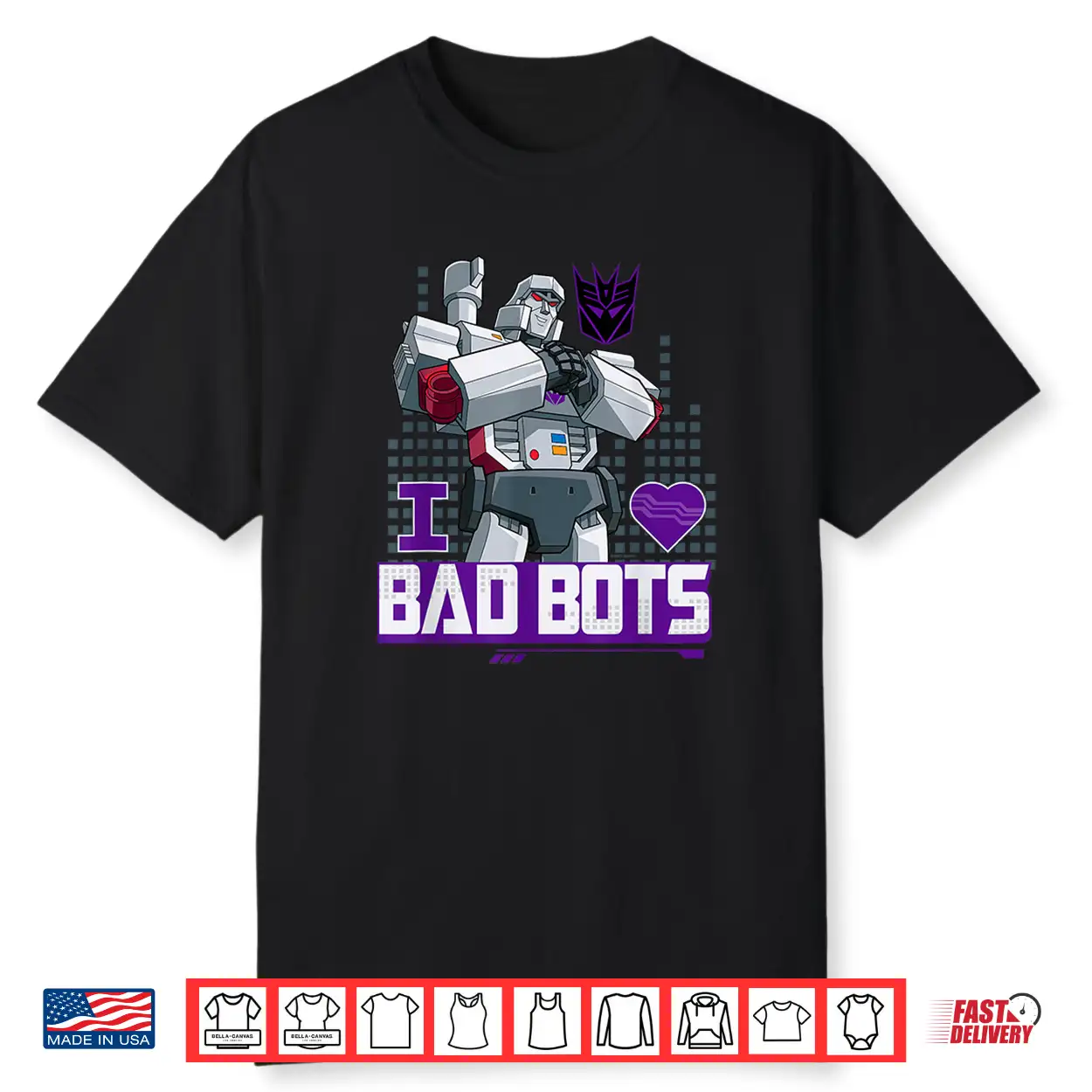 Transformers Valentine’S Day Megatron I Love Bad Bots Shirt Transformers Valentine’S Day Megatron I Love Bad Bots Shirt