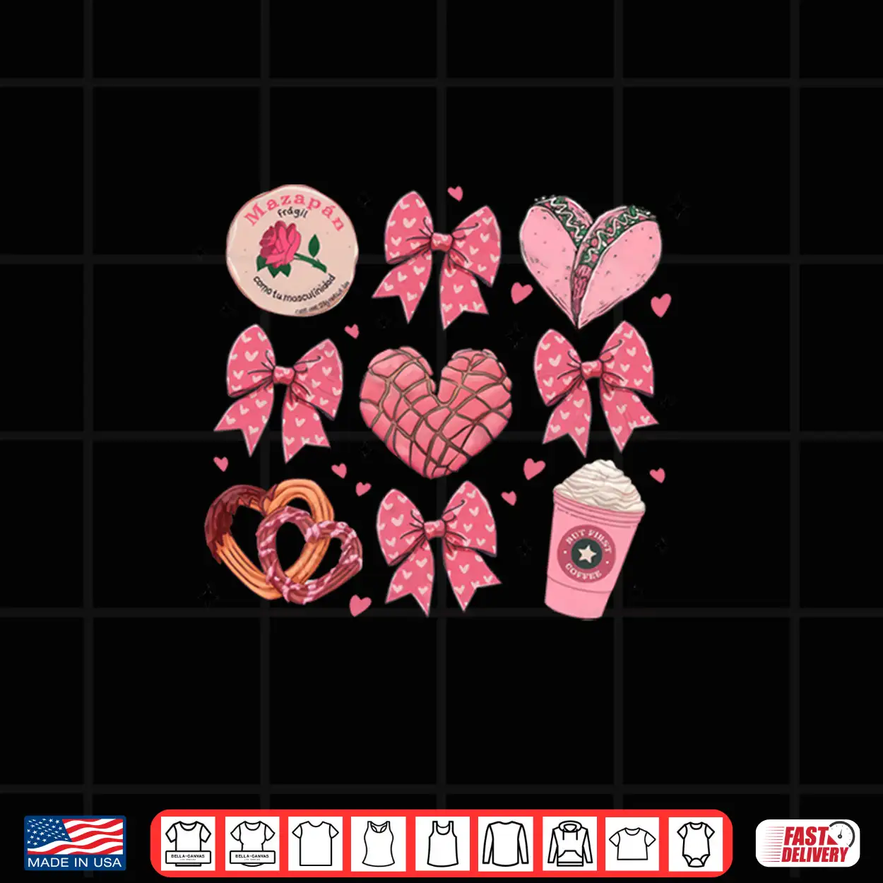 Valentine Coquette Pan Dulce Concha Valentine’S Day Shirt Valentine Coquette Pan Dulce Concha Valentine’S Day Shirt