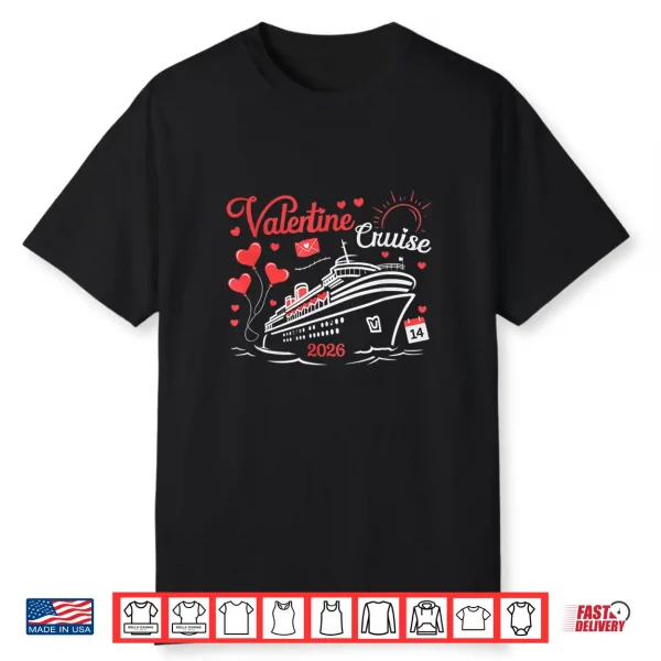 Valentine’S Day Cruise Squad 2026 Matching Couples Vacation Shirt