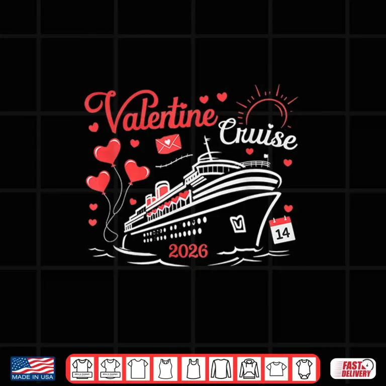 Design ValentineS Day Cruise Squad 2026 Matching Couples Vacation Shirt