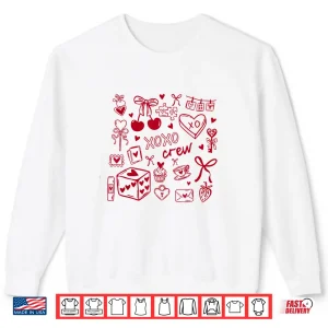 Sweatshirt Women Xoxo Crew ValentineS Day GalentineS Day Matching Shirt