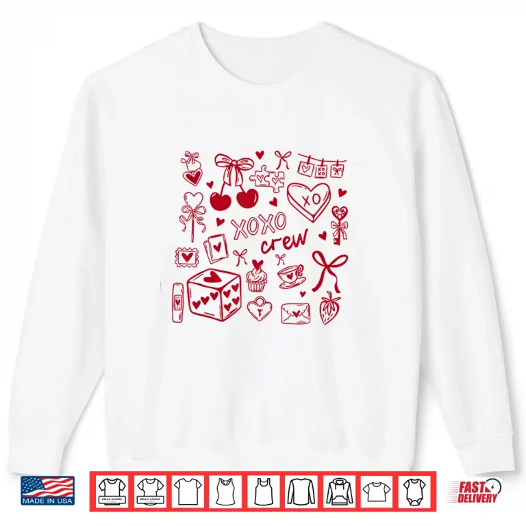 Sweatshirt Women Xoxo Crew ValentineS Day GalentineS Day Matching Shirt