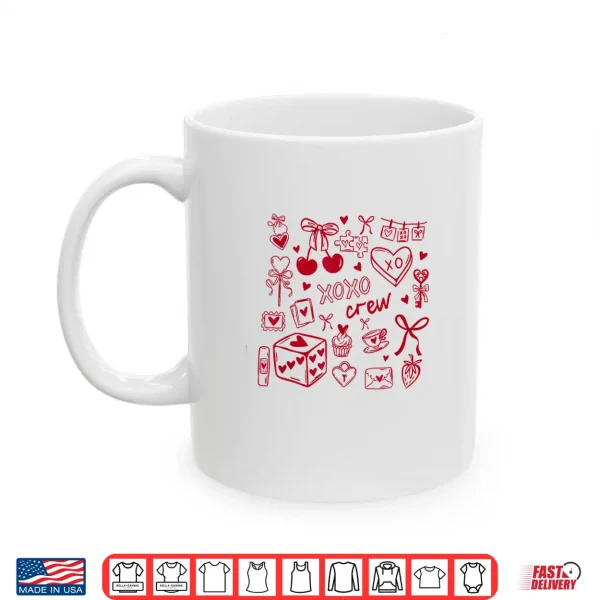 Women Xoxo Crew Valentine'S Day Galentine'S Day Matching Shirt 3 Mug Women Xoxo Crew ValentineS Day GalentineS Day Matching Shirt