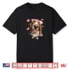 Basset Hound Dog Valentine’S Day Heart Sunglasses Shirt