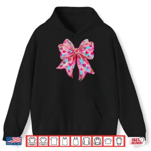 Hoodie Coquette Bow ValentineS Day Girl Woman Cute Heart Love Gift Shirt 1