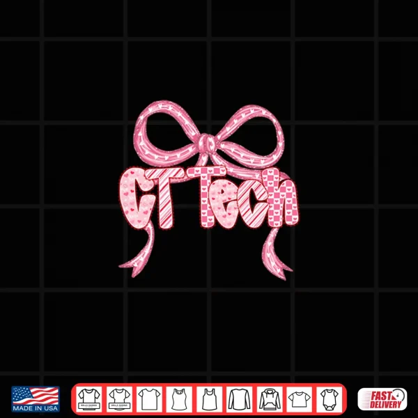 Design Ct Tech ValentineS Coquette Radiology Valentines Day Shirt 1