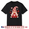 Cute Gnome Valentine With Hearts Gnomes Valentine’S Day Shirt