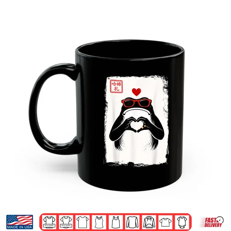 Love Frog Red Sunglasses Japanese Ink Style Valentine'S Day Shirt 3 Mug Love Frog Red Sunglasses Japanese Ink Style ValentineS Day Shirt