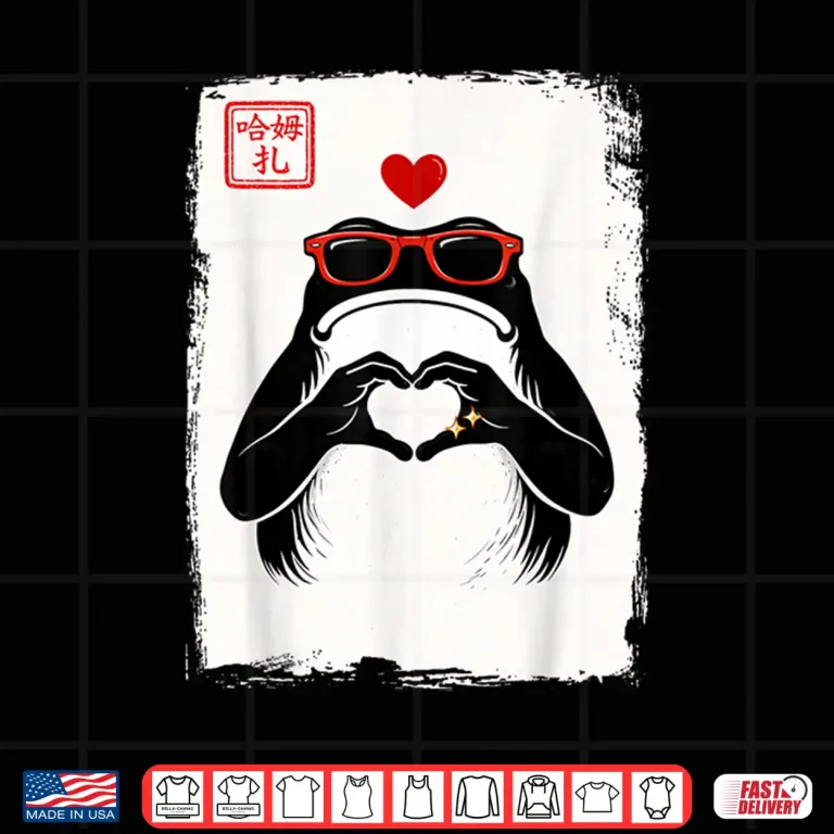 Love Frog Red Sunglasses Japanese Ink Style Valentine'S Day Shirt 4 Design Love Frog Red Sunglasses Japanese Ink Style ValentineS Day Shirt