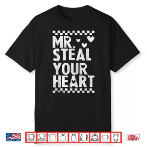Mr Steal Your Heart For Boys Toddlers Valentine’S Day Kids Shirt