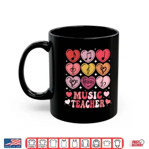 Music Teacher Valentine'S Day Musical Notes Hearts Musician Shirt 3 Mug Music Teacher ValentineS Day Musical Notes Hearts Musician Shirt