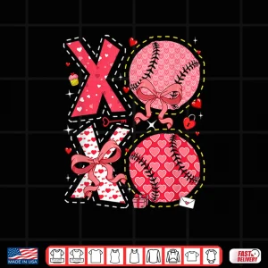 Pink Costume Softball Balls Bow Tie Hearts Valentine'S Day Shirt 4 Design Pink Costume Softball Balls Bow Tie Hearts ValentineS Day Shirt