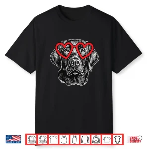 Valentine’S Day Labrador Retriever Cute Valentine Dog Heart Shirt
