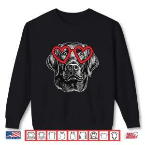 Valentine'S Day Labrador Retriever Cute Valentine Dog Heart Shirt 2 Sweatshirt ValentineS Day Labrador Retriever Cute Valentine Dog Heart Shirt