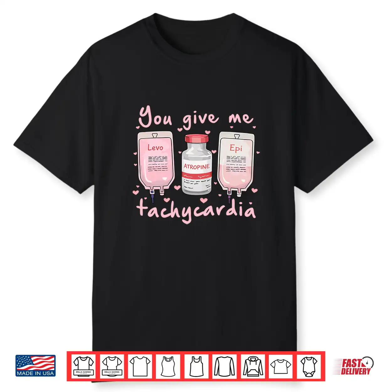 You Give Me Tachycardia Nurse Valentine’S Day Long Sleeve Shirt You Give Me Tachycardia Nurse Valentine’S Day Long Sleeve Shirt