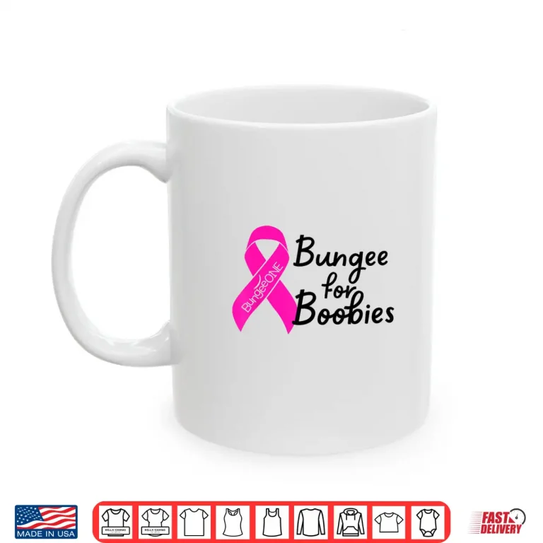 Mug Bungee for Breast Cancer Awareness Shirt