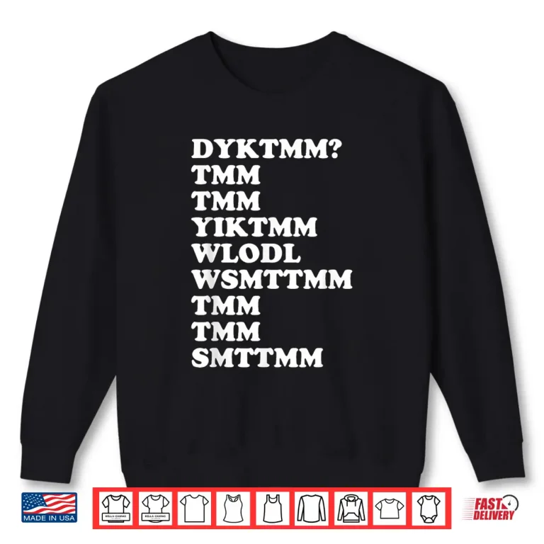 Sweatshirt Do You Know The Muffin Man DYKTMM Nostalgic Saying Quote Shirt