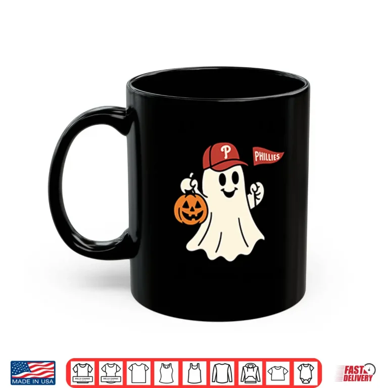 Mug Red October Philadelphia Phillies Halloween Ghost Shirt