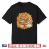 Books Coffee Fall Leaves And Pumpkins Vintage Library Shirt