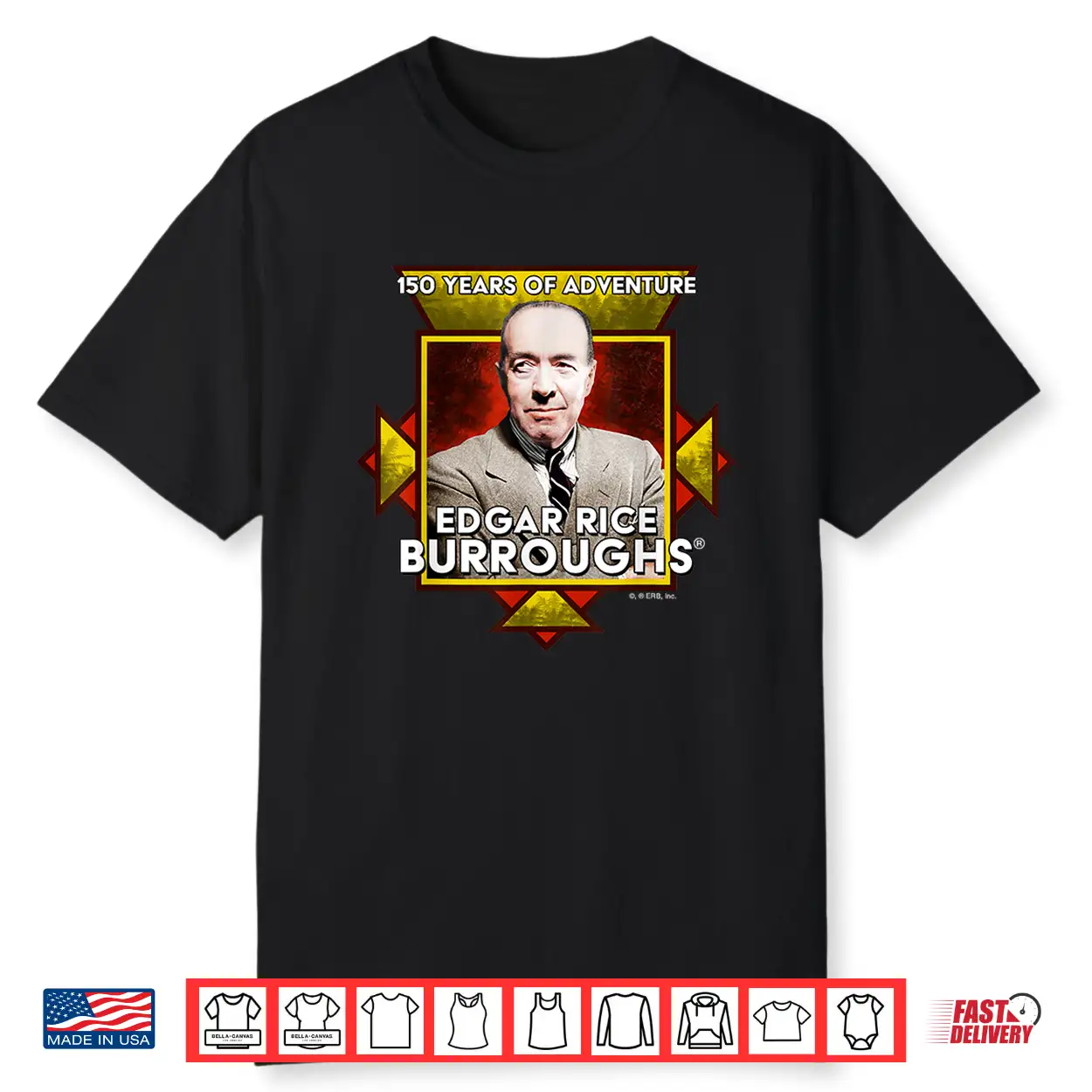 Edgar Rice Burroughs 150 Years Of Adventure Shirt Edgar Rice Burroughs 150 Years Of Adventure Shirt