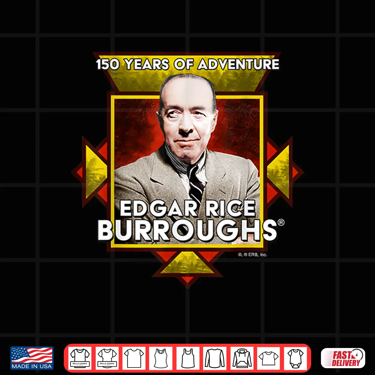 Edgar Rice Burroughs 150 Years Of Adventure Shirt Edgar Rice Burroughs 150 Years Of Adventure Shirt