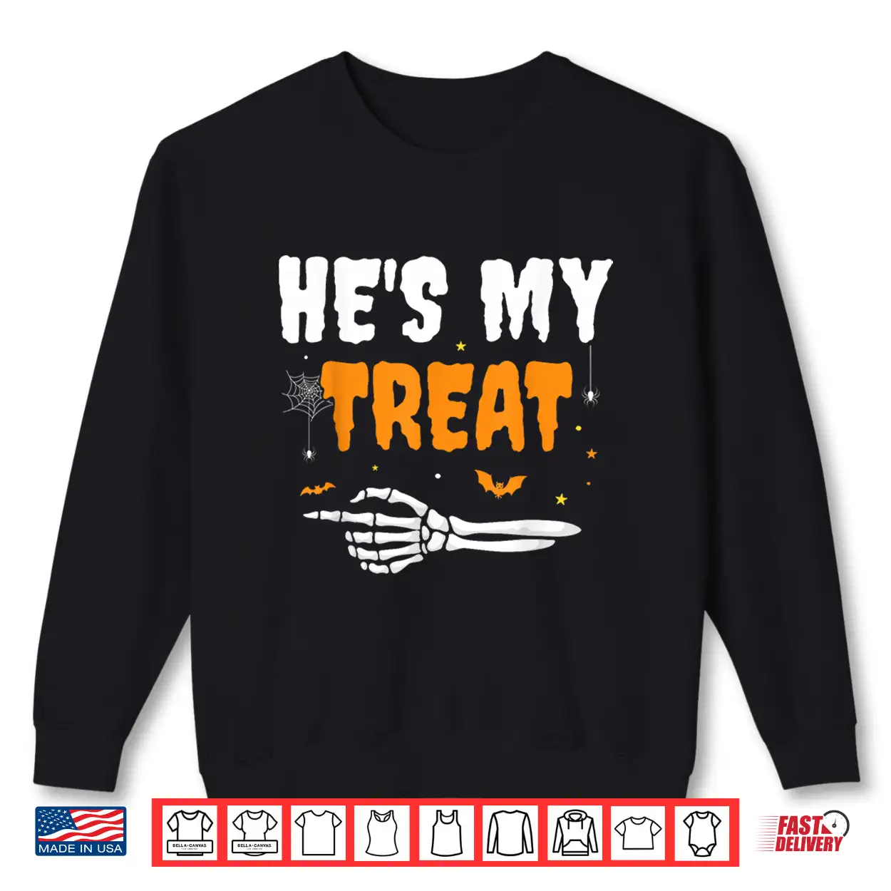 He’S My Treat Funny Skeleton Halloween Matching Couples Shirt He’S My Treat Funny Skeleton Halloween Matching Couples Shirt