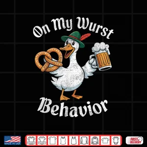 On My Wurst Behavior Oktoberfest Funny German American Humor Shirt 4 Design On My Wurst Behavior Oktoberfest Funny German American Humor Shirt