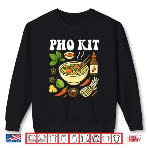 Sweatshirt Pho Kit Funny Noodle Soup Pun Asian Food Cartoon Artwork Shirt