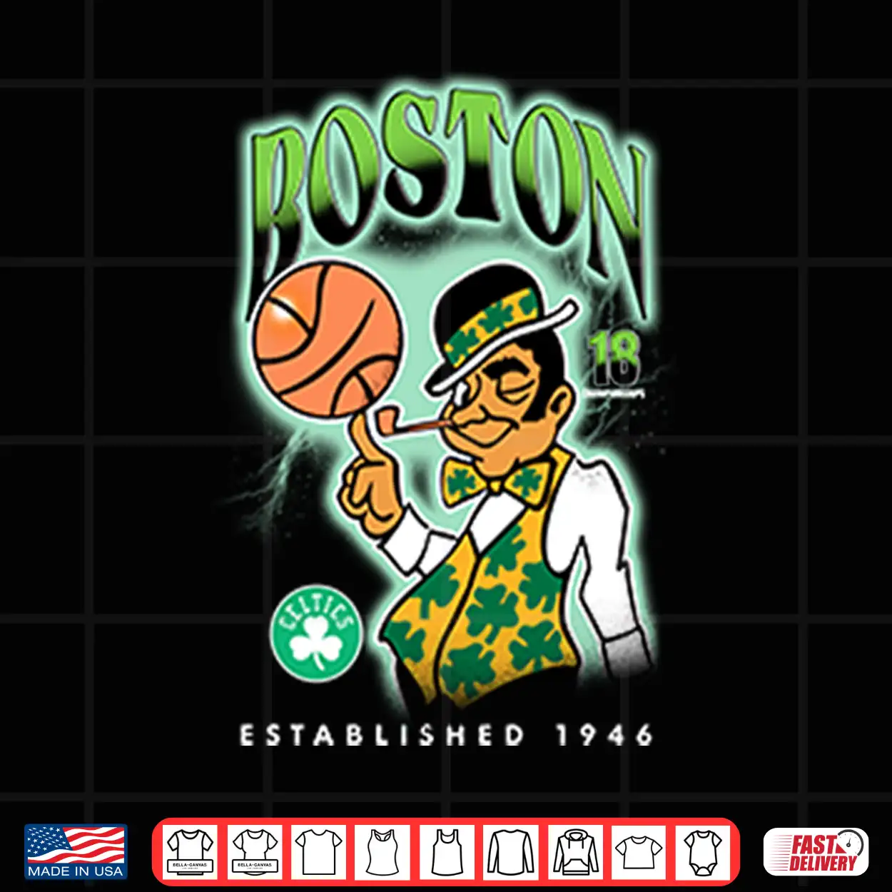 Boston Celtics Established 1946 18 Championships Shirt Boston Celtics Established 1946 18 Championships Shirt